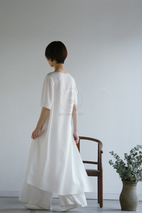 茶服女装春款-最畅销棉麻茶服品牌-亚麻茶服女装连衣裙-惜物棉麻服饰