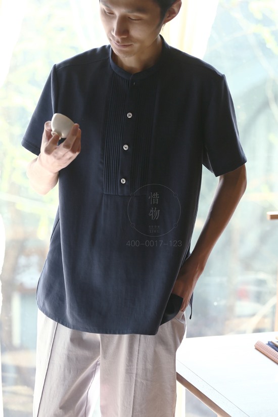 惜物茶服男装－茶服夏季男装棉麻系列－茶服男装批发价格