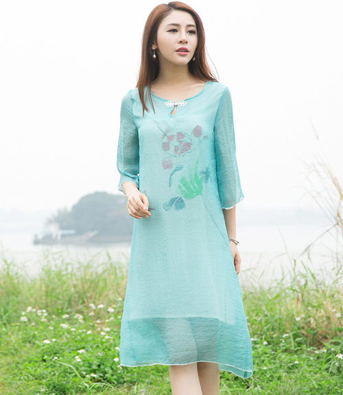东方美女茶服－禅服棉麻服饰品牌－惜物茶服